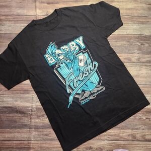 5/$15 Bobby Fresh Black Blue Statue of Liberty Urban Streetwear Graphic T Shirt